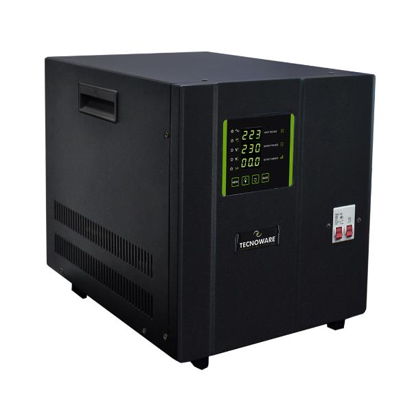 TECNOWARE S.R.L. STABILIZZATORE MONOFASE 10KVA SERVOASSISTITO A CONTROLLO ELETTRONICO CON MICROPROCESSORE
