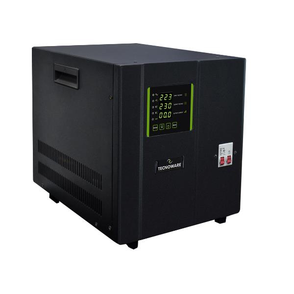 TECNOWARE S.R.L. STABILIZZATORE MONOFASE 7,5KVA SERVOASSISTITO A CONTROLLO ELETTRONICO CON MICROPROCESSORE
