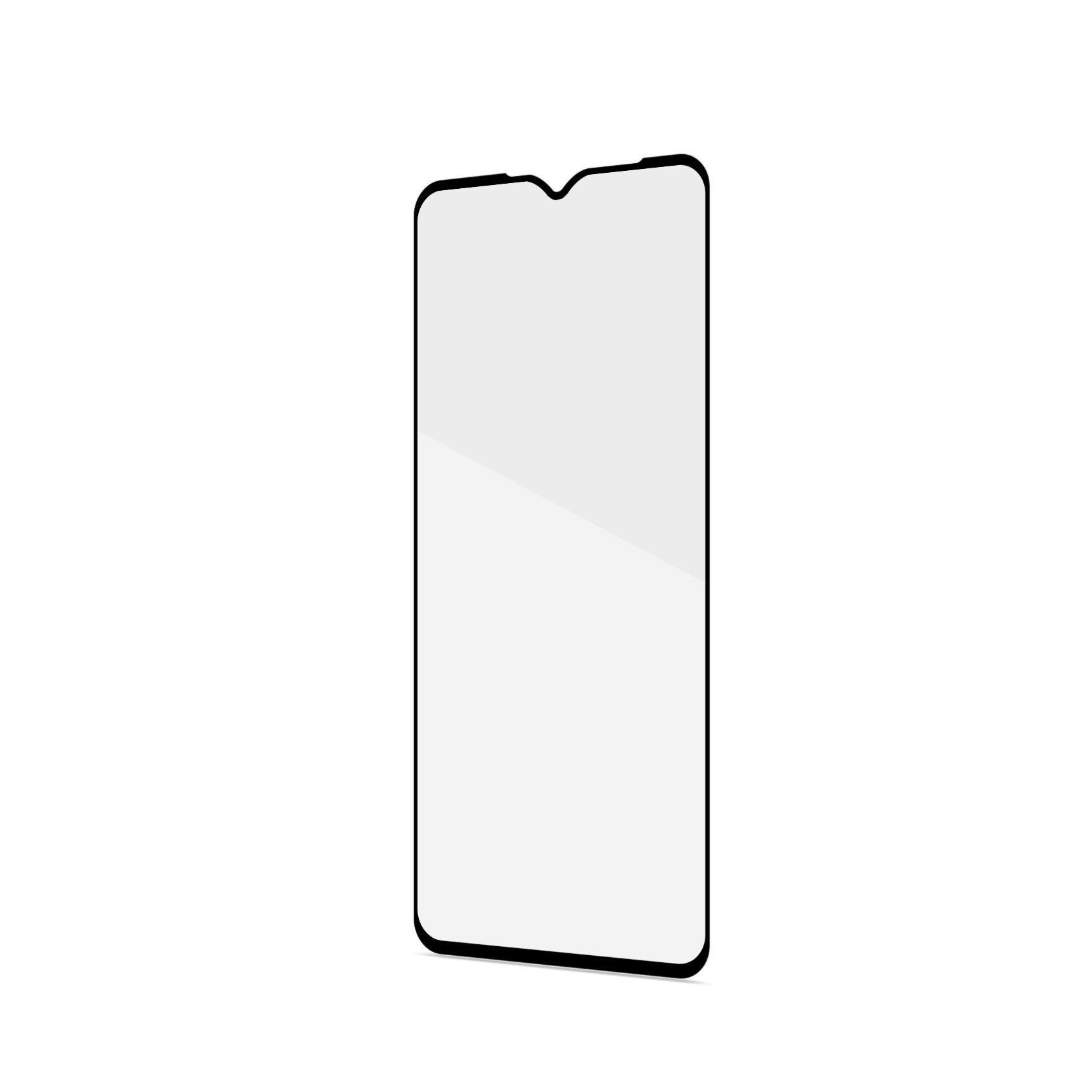 FULLGLASS - Vetro 9H con bordo colorato nero compatibile con Oppo A57s/ A57 4G/ A77 5G 3