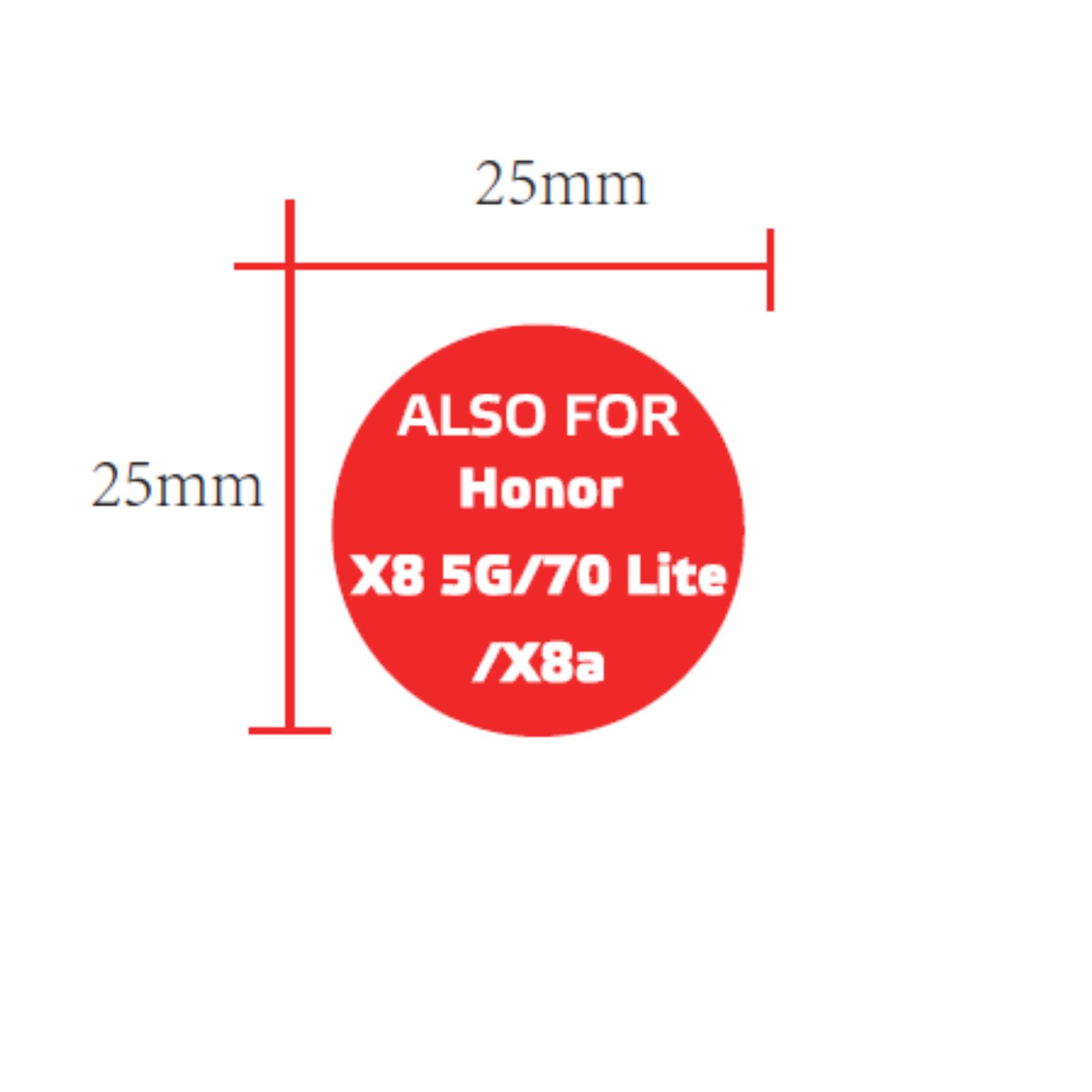 FULLGLASS - Vetro 9H con bordo colorato nero compatibile con Honor X6/ Honor X8 5G/ Honor 70 Lite/ Honor X8a 6