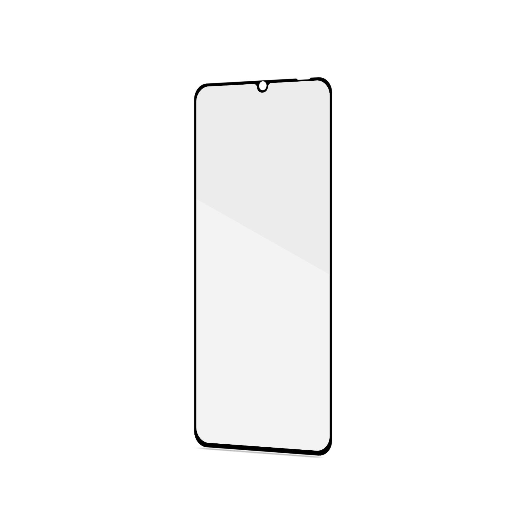 FULLGLASS - Vetro 9H con bordo colorato nero compatibile con Honor X7a/ Honor X7 2
