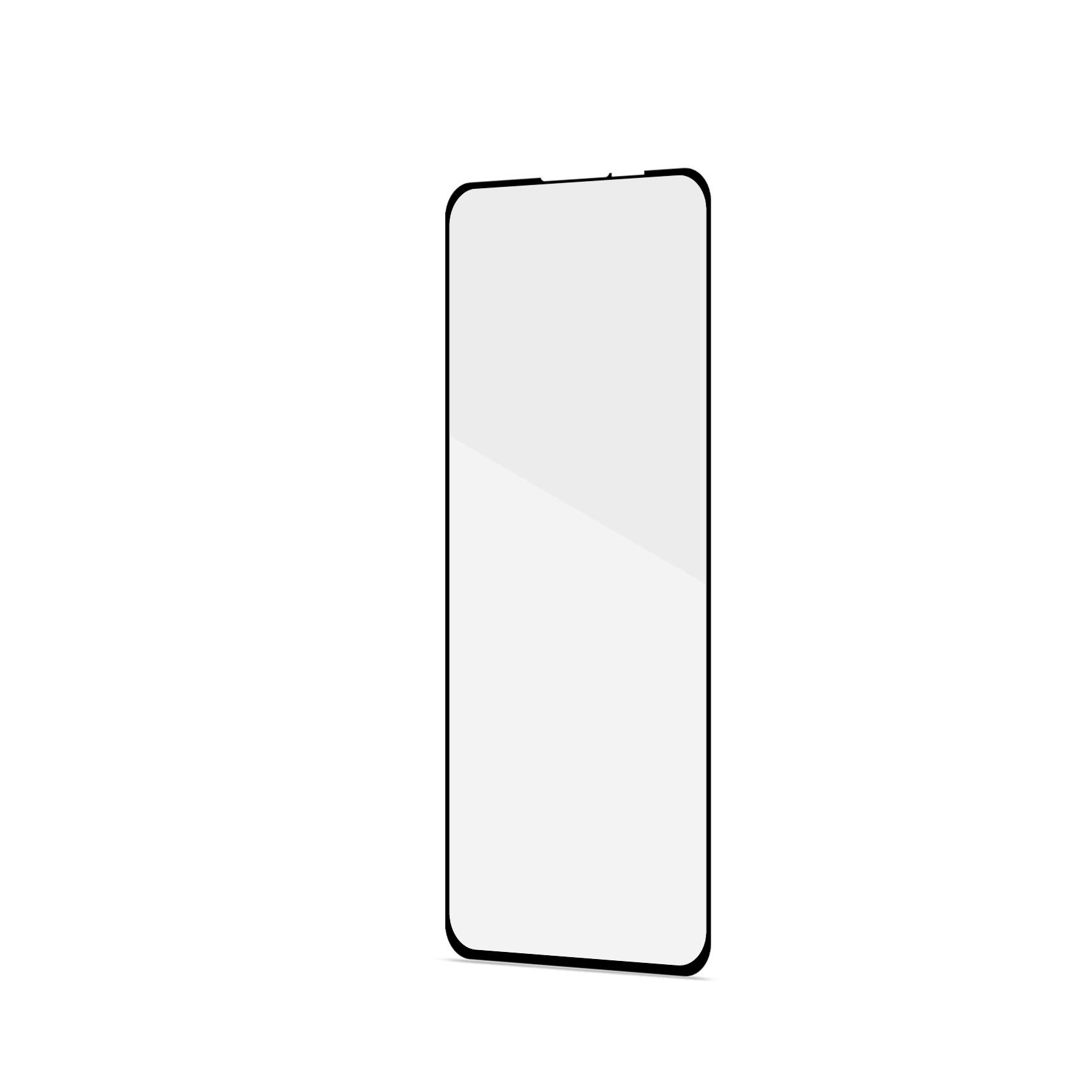 FULLGLASS - Vetro 9H con bordo colorato nero compatibile con Motorola MOTO G53 5G/ G73 5G/ G13 4G/ G23 4G 3