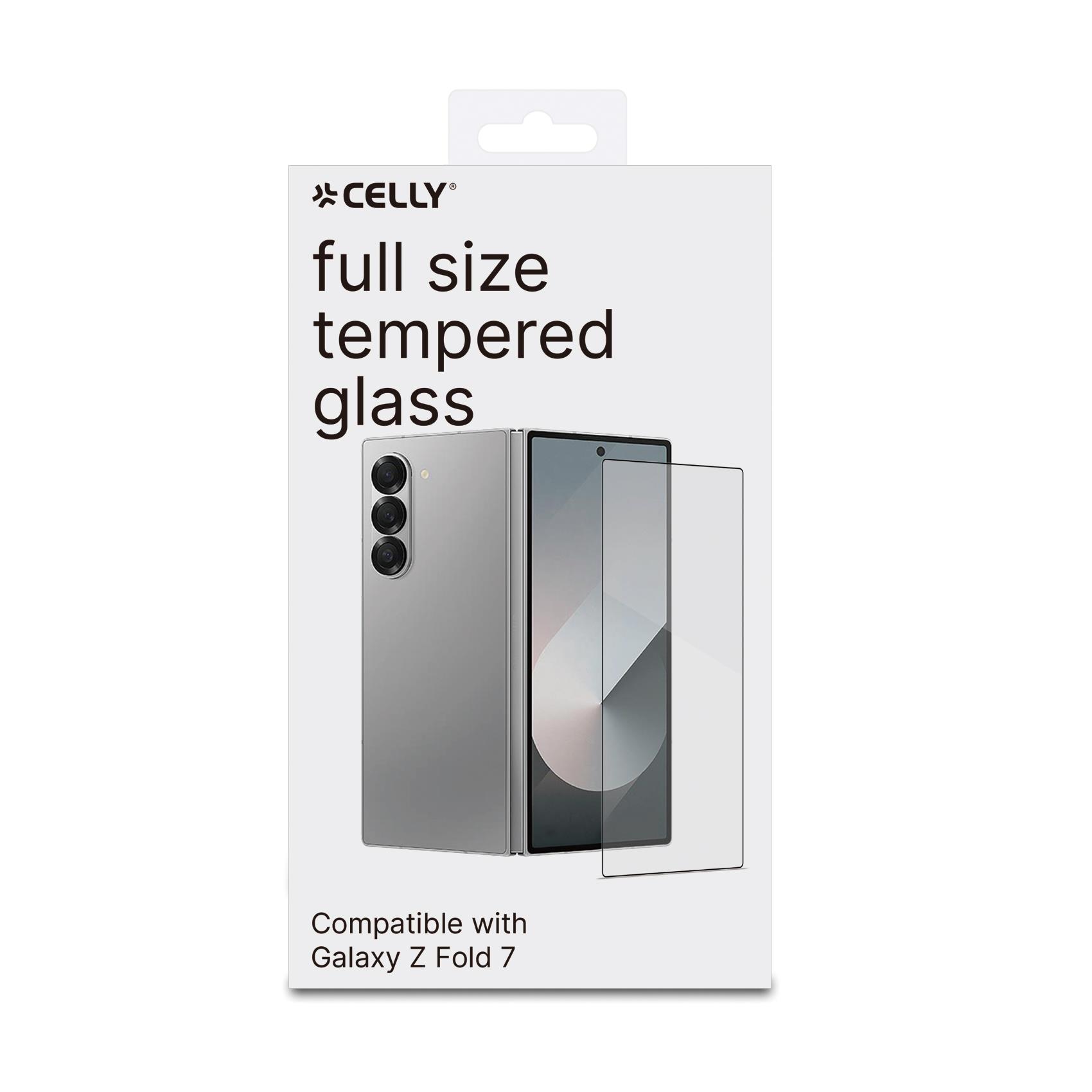 FULLGLASS - Vetro 9H con bordo colorato nero compatibile con Samsung Galaxy Z Fold 8 Ultra/ Z Fold 7/ Z Fold 7 Enterprise Edition 3