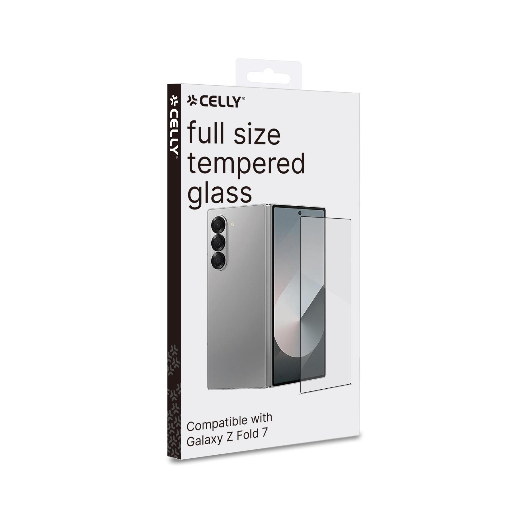 FULLGLASS - Vetro 9H con bordo colorato nero compatibile con Samsung Galaxy Z Fold 8 Ultra/ Z Fold 7/ Z Fold 7 Enterprise Edition 4