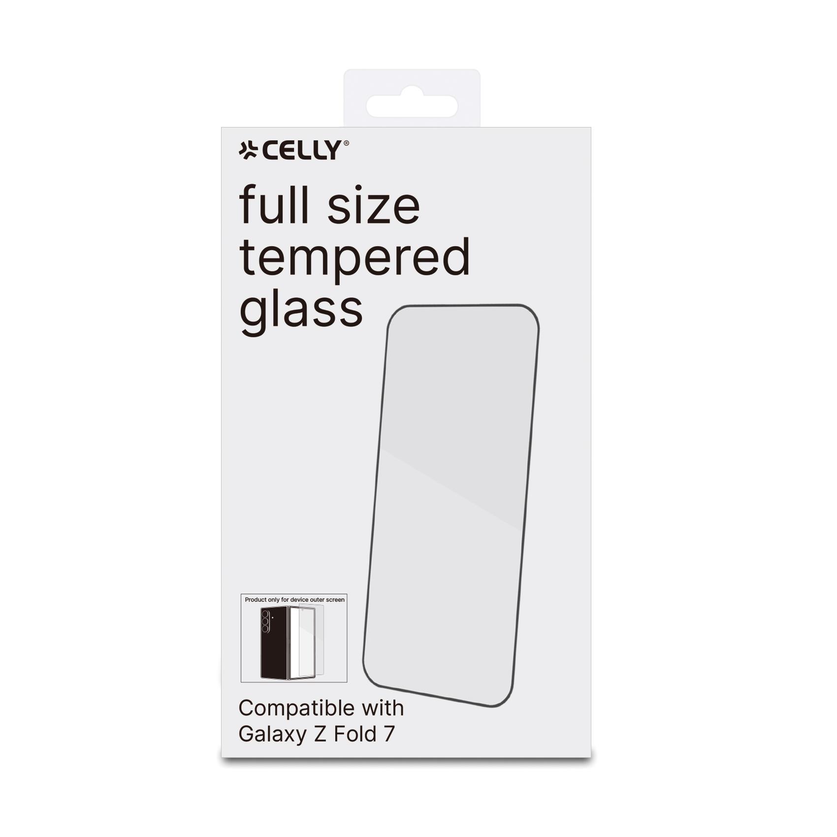 FULLGLASS - Vetro 9H con bordo colorato nero compatibile con Samsung Galaxy Z Fold 8 Ultra/ Z Fold 7/ Z Fold 7 Enterprise Edition 6