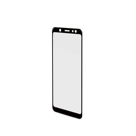 FULLGLASS - Vetro 9H con bordo colorato nero compatibile con Samsung Galaxy A6+ 2018 3