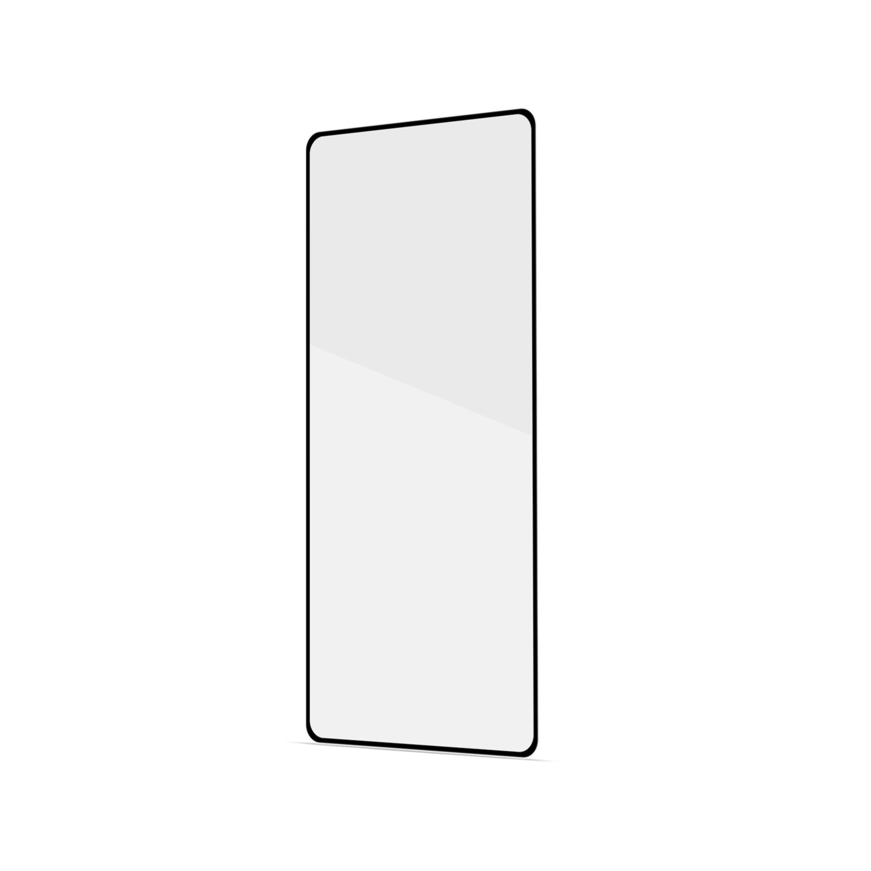 FULLGLASS - Vetro 9H con bordo colorato nero compatibile con Samsung Galaxy A72 5G/ A72 4G/ A73 5G 3