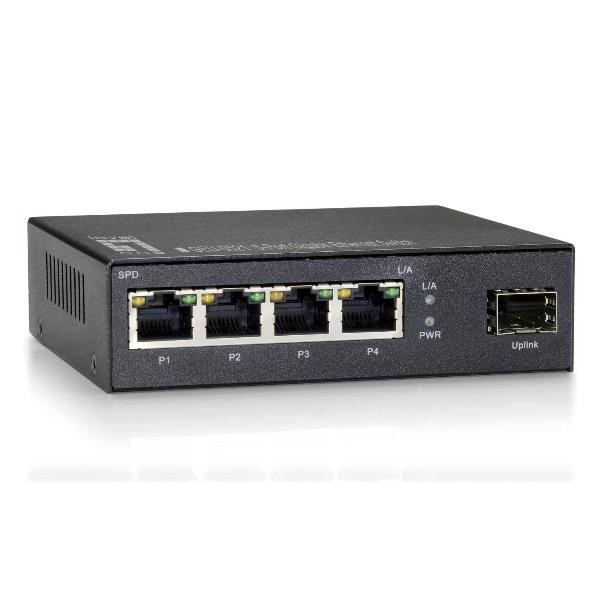 LEVELONE LEVELONE GEU-0521 - SWITCH 5-PORTE GIGABIT, 1x SFP