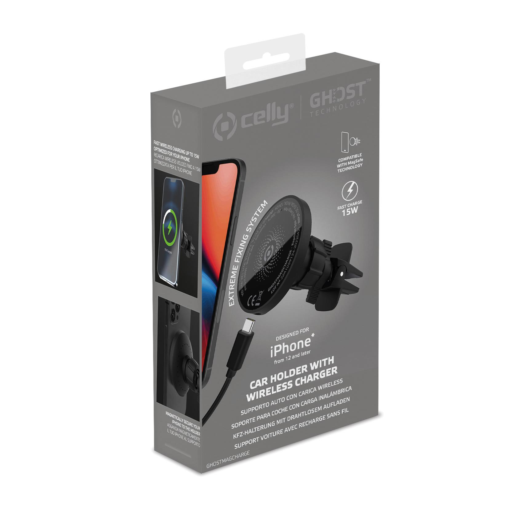 GHOSTMAGCHARGE - 15W Universal Car Holder compatible with Magsafe technology 11