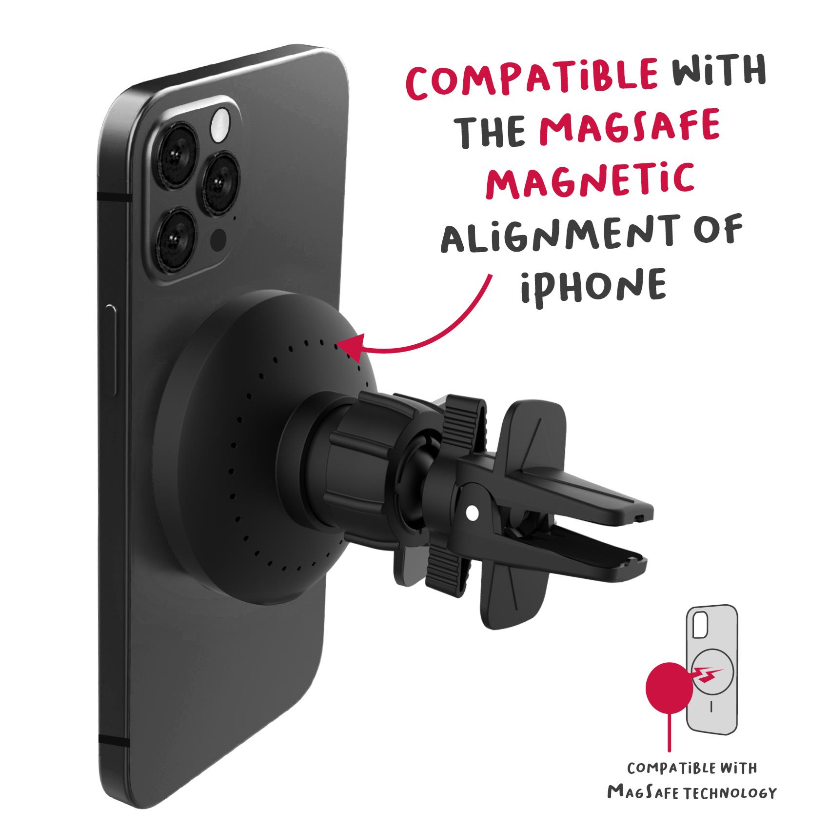GHOSTMAGCHARGE - 15W Universal Car Holder compatible with Magsafe technology 6