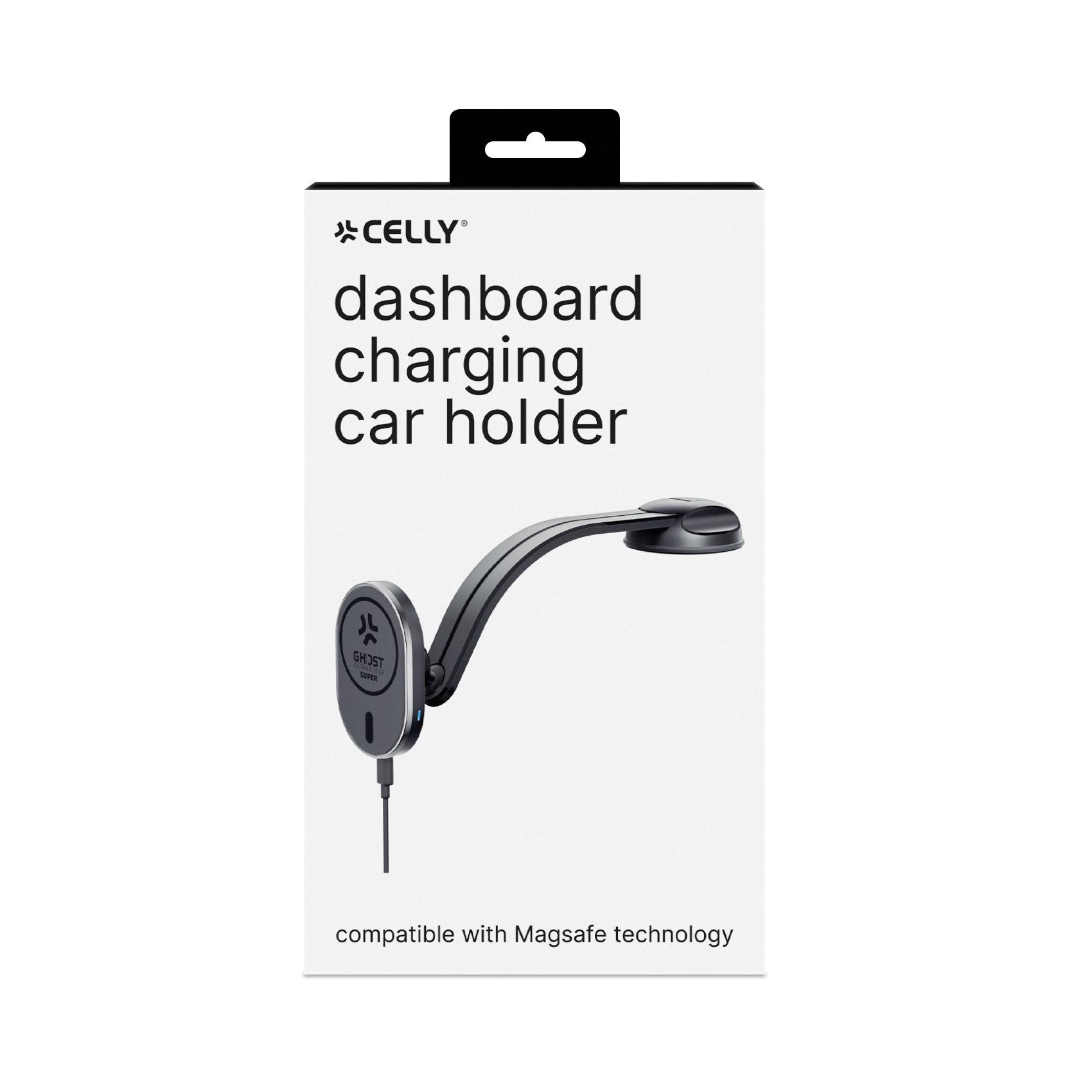 GHOSTSUPMAGFL - 15W Wireless Charger Car Holder compatible with Magsafe technology 4