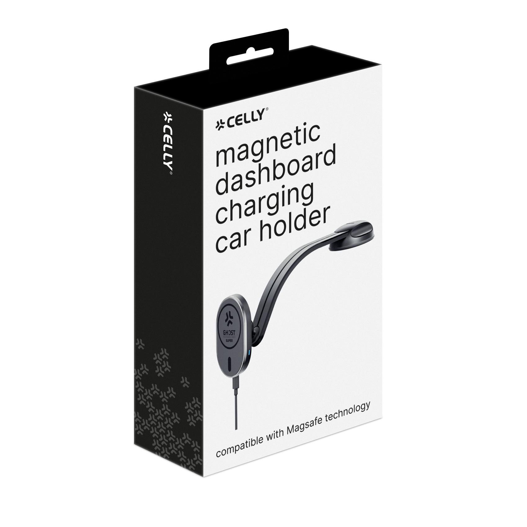 GHOSTSUPMAGFL - 15W Wireless Charger Car Holder compatible with Magsafe technology 5