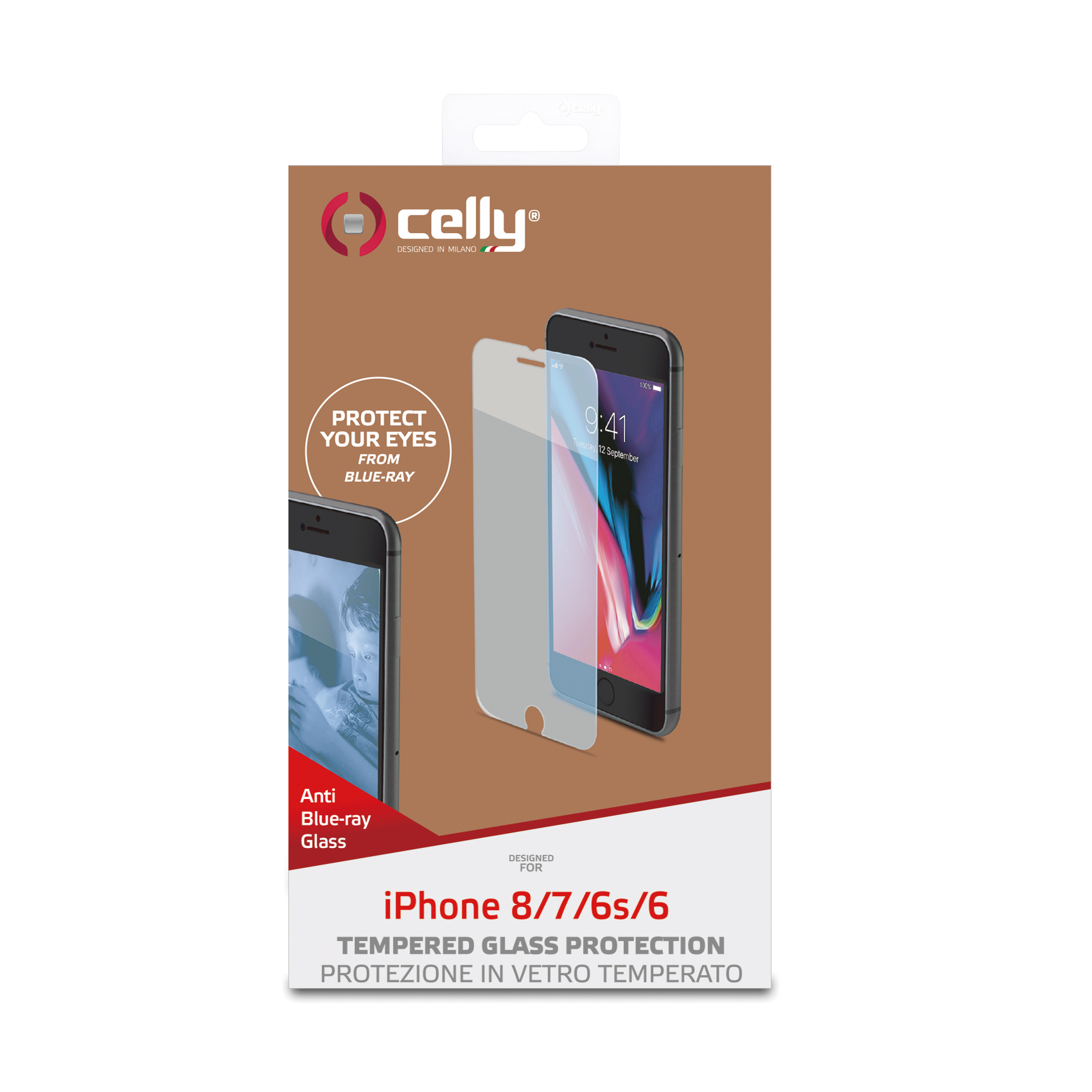 GLASS - Vetro 9H con spessore 0.3 mm compatibile con Apple iPhone 8 / iPhone 7/ iPhone 6s/ iPhone 6 3