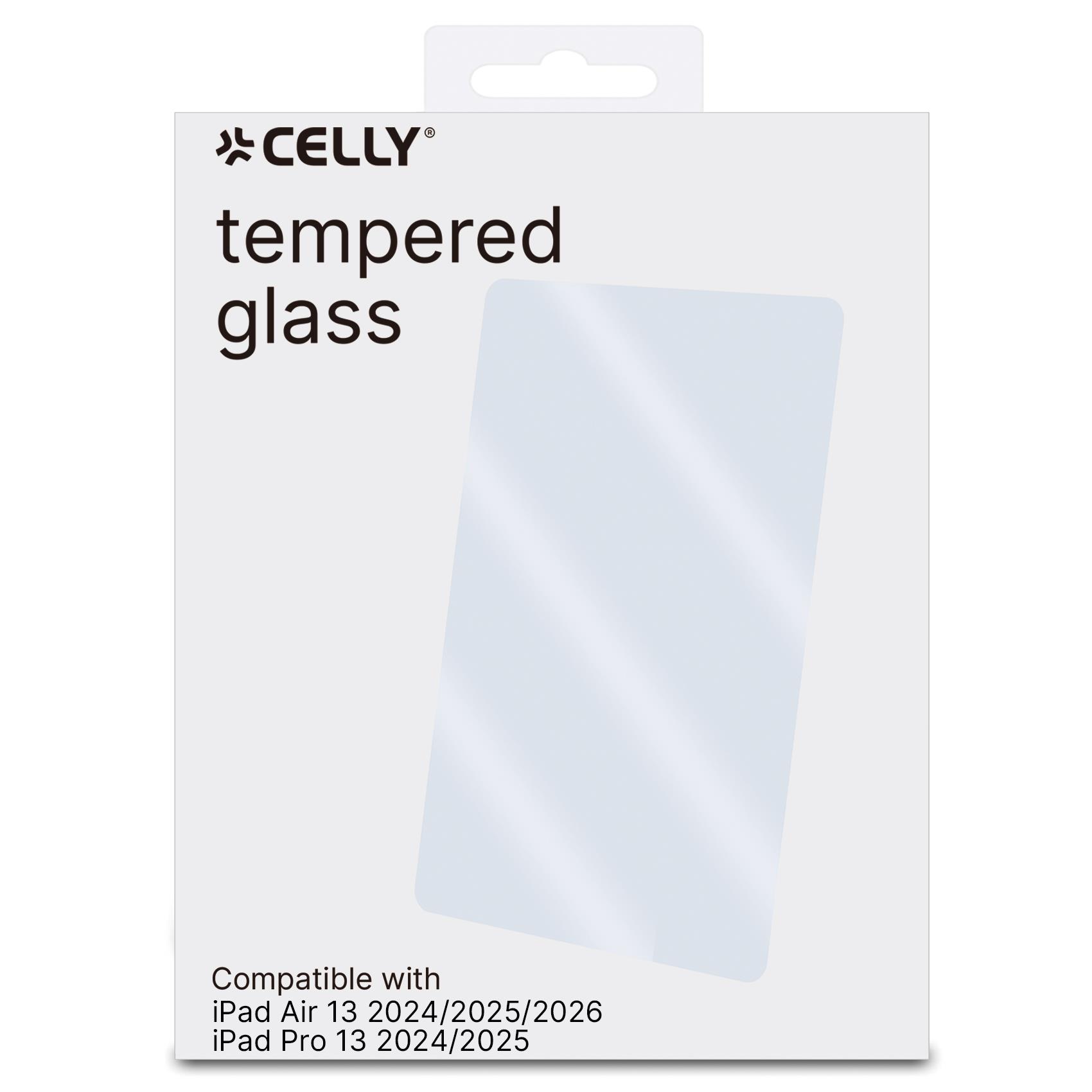 GLASSTAB - Vetro 9H con spessore 0.3 mm compatibile con Apple iPad Air 13 2024/ 2025/ 2026/ iPad Pro 13 2024/ 2025 3