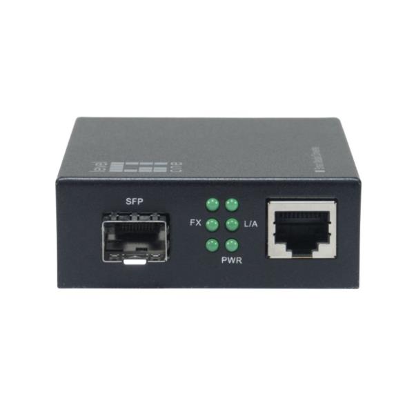 LEVELONE LEVELONE GVM-2000 - MEDIA CONVERTER Gigabit RJ45-SFP intelligente, compatibile con chassis montabile su rack da 19"
