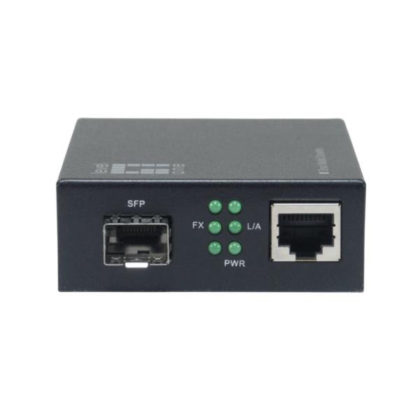 LEVELONE GVM-2000 - MEDIA CONVERTER Gigabit RJ45-SFP intelligente, compatibile con chassis montabile su rack da 19" 2