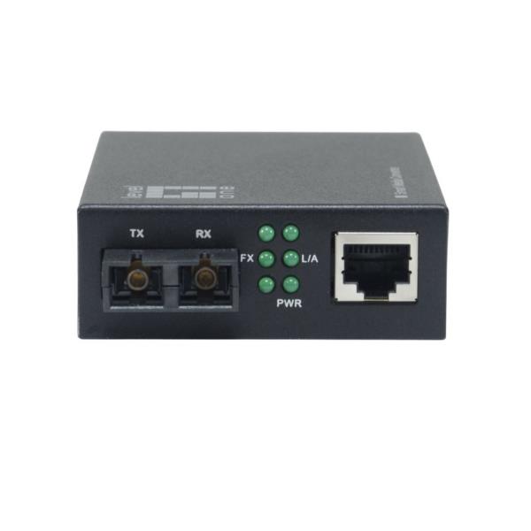 LEVELONE LEVELONE GVM-2001 - MEDIA CONVERTER Smart Gigabit RJ45-SC, Fibra Multi-Mode, 850nm, 500M, Compatibile con chassis montabile su rack da 19"