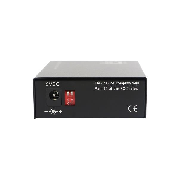 LEVELONE GVT-2003 - MEDIA CONVERTER GIGABIT da RJ45 a ST, fibra monomodale, 1310nm, 20 km 5