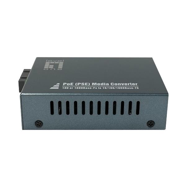 LEVELONE GVT-2013 - MEDIA CONVERTER GIGABIT da RJ45 a SC, PoE PSE, fibra multimodale, 850nm, 500m 2