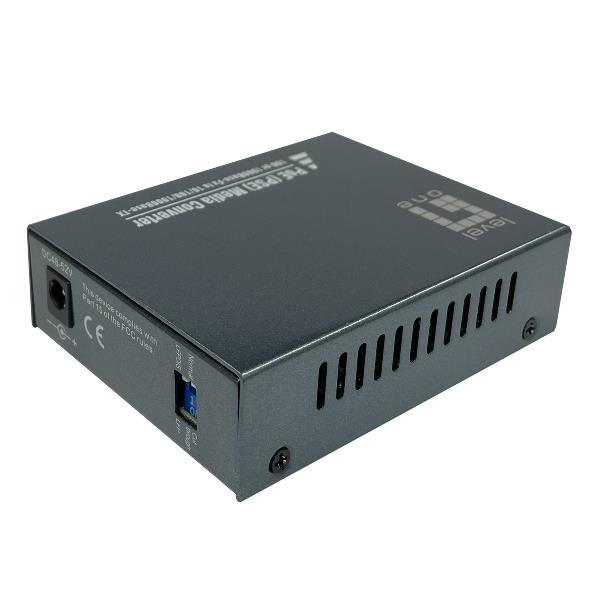 LEVELONE GVT-2013 - MEDIA CONVERTER GIGABIT da RJ45 a SC, PoE PSE, fibra multimodale, 850nm, 500m 3
