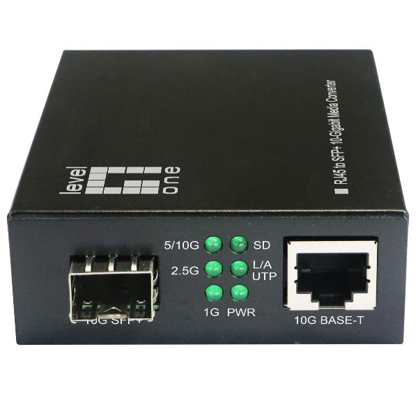 LEVELONE LEVELONE GVT-2051 - MEDIA CONVERTER da RJ45 a SFP+ 10-GIGABIT