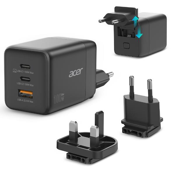 ACER MONITOR & VIDEOPR.PROFESSIONAL Acer 100W GAN CHARGER