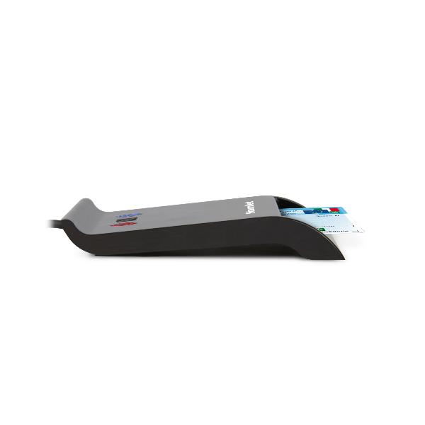 HUSCR-NFCX Lettore USB-A + USB-C di Smart Card a Contatto e Wireless NFC Carta Identità CIE 3.0, CNS, TS 2