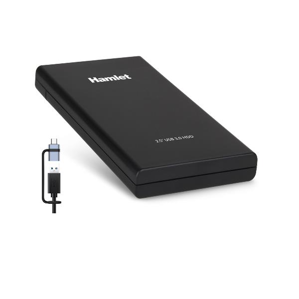 HAMLET HXD25U30-CX BOX HDD - SSD 2.5" USB 3.0 SATA III USB-A+USB-C