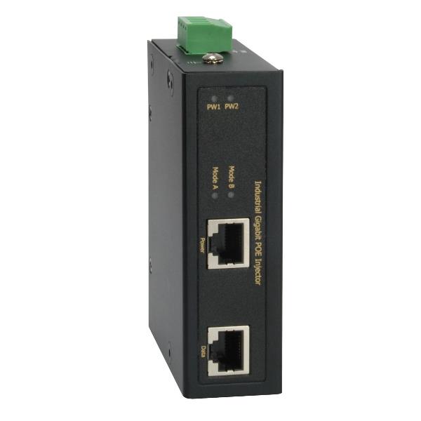 LEVELONE LEVELONE IGP-0102 - INIETTORE POE GIGABIT INDUSTRIALE, 36W, 802.3at PoE+, ingresso 12-56V DC