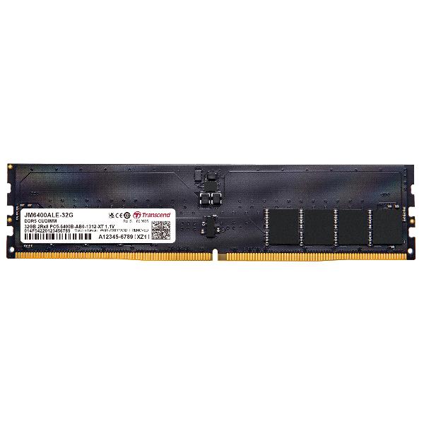 TRANSCEND JM6400ALE-32G - DRAM DDR5 CUDIMM 6400MHz da 32GB, 2Rx8 2Gx8 CL52 1.1V
