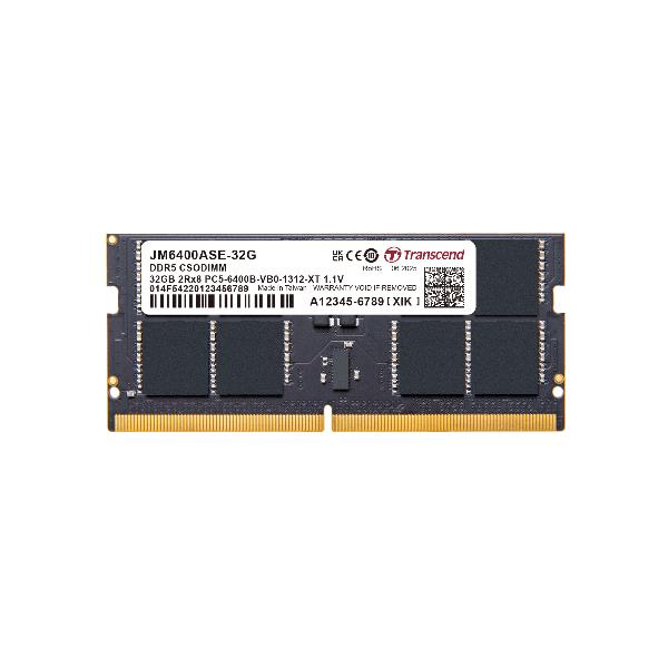 TRANSCEND JM6400ASE-32G - DRAM DDR5 CSODIMM 6400MHz da 32GB, 2Rx8 2Gx8 CL52 1.1V