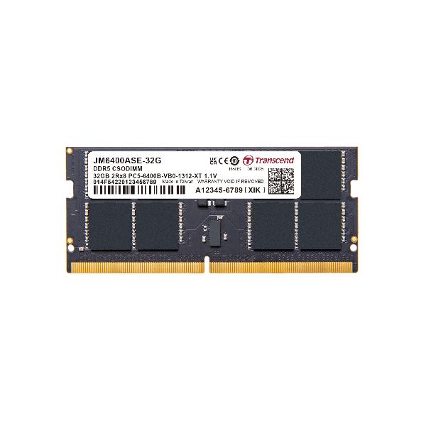 JM6400ASE-32G - DRAM DDR5 CSODIMM 6400MHz da 32GB, 2Rx8 2Gx8 CL52 1.1V 3
