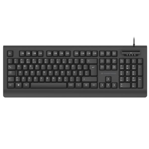 CONCEPTRONIC TASTIERA USB CON LETTORE DI SCHEDE, Layout Italiano