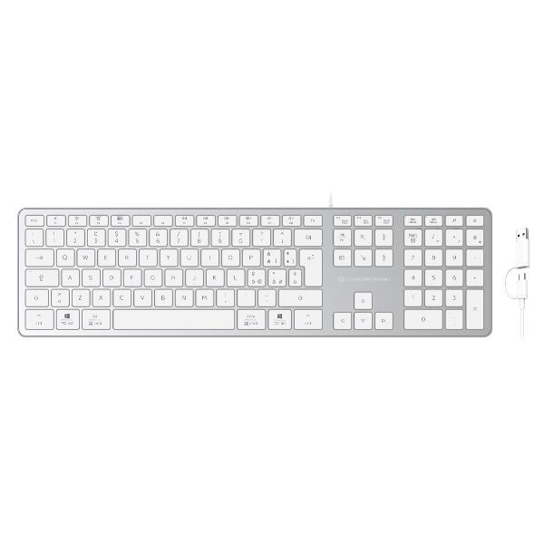 Tastiera USB-A/C sottile, layout QWERTY italiano, compatibile con Windows e macOS 3