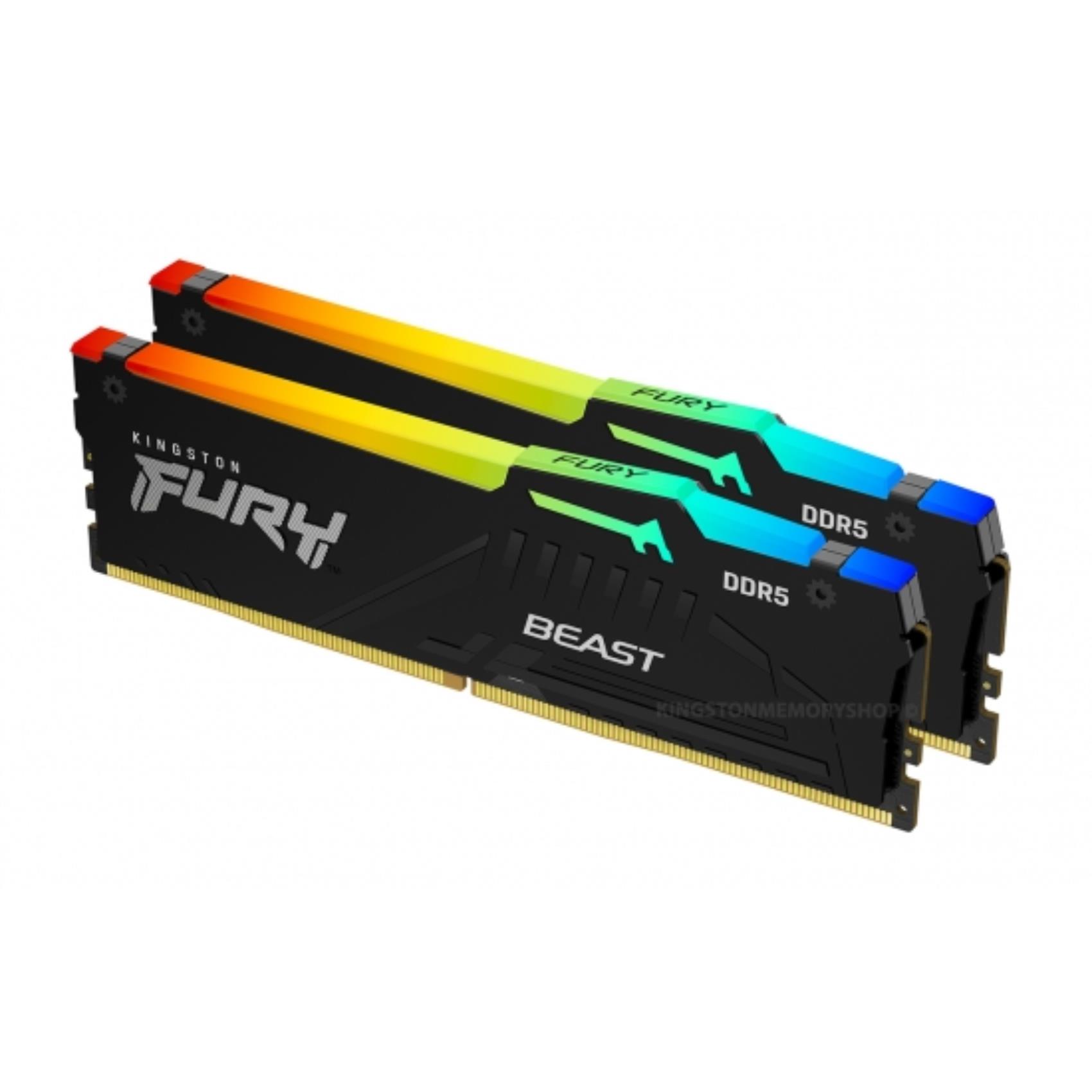 KINGSTON FURY Kingston - FURY 16GB (2x8GB) DDR5 5600MT/s CL36 Beast Black RGB EXPO EXPO