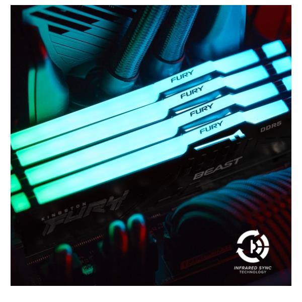 Kingston Fury Beast RGB 16GB DDR5 5600MT/s DIMM non ECC 2