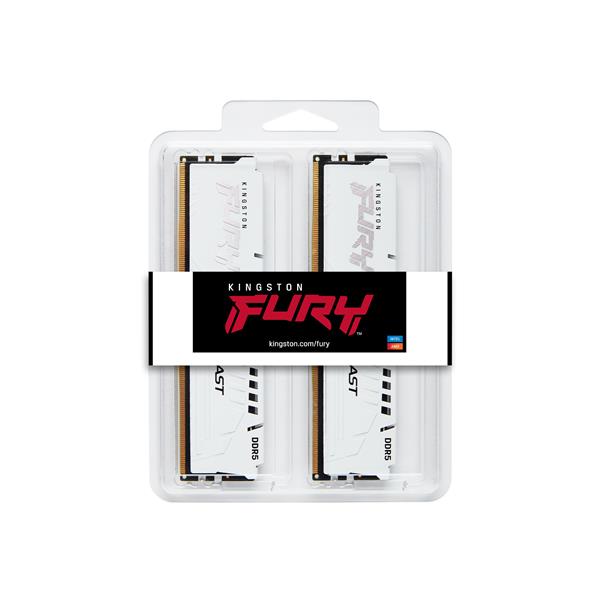 32GB 6000MT/s DDR5 CL30 DIMM (Kit of 2) FURY Beast White EXPO 2