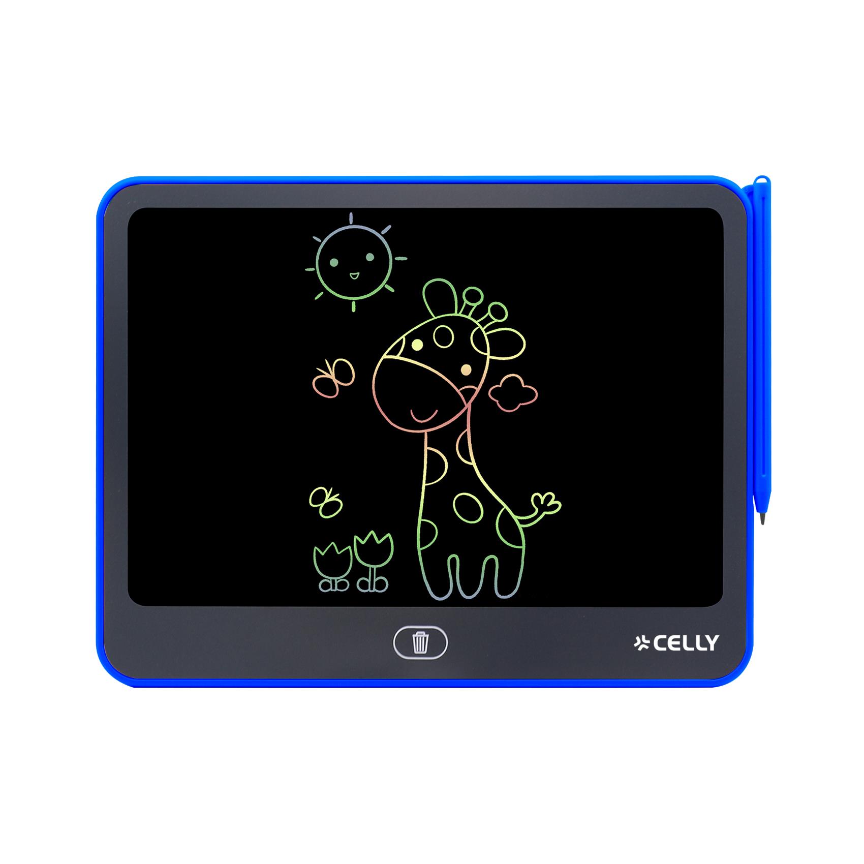 CELLY KIDSBOARD - Lavagna multifunzione per bambini, cancellazione a un solo tocco, schermo impermeabile, comodo pennino in confezione [TECH FOR KIDS]