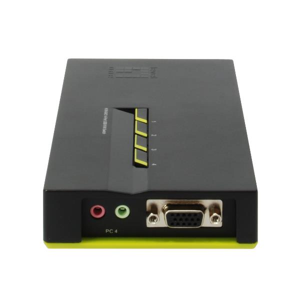 LEVELONE KVM-0421 - KVM SWITCH 4-PORTE USB VGA con supporto Audio 4