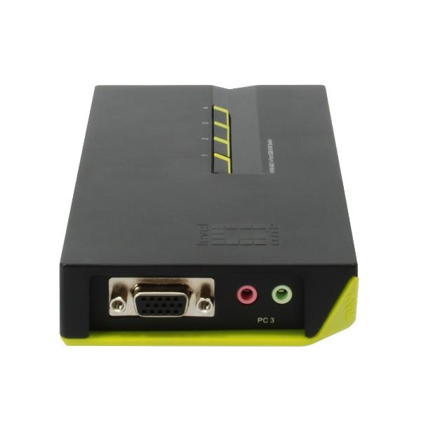 LEVELONE KVM-0421 - KVM SWITCH 4-PORTE USB VGA con supporto Audio 5