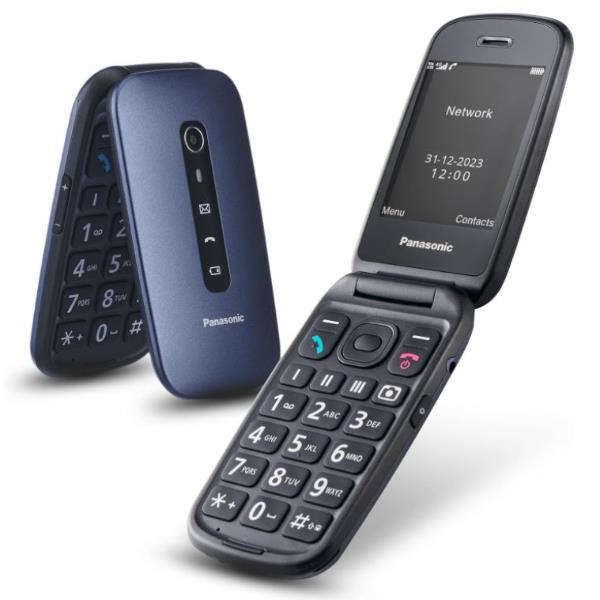 PANASONIC CORDLESS CELLULARE SENIOR PHONE TU550 BLUE