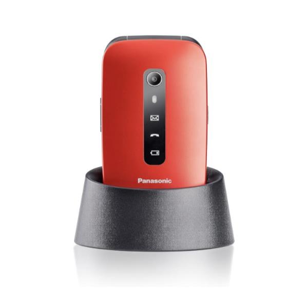 PANASONIC CORDLESS CELLULARE SENIOR PHONE TU550 ROSSO