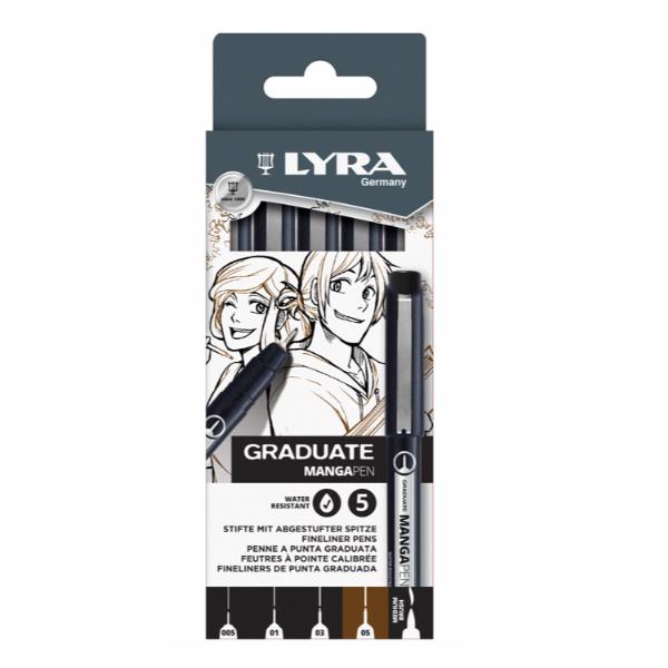 LYRA SCATOLA 5 PENNE GRADUATE MANGA