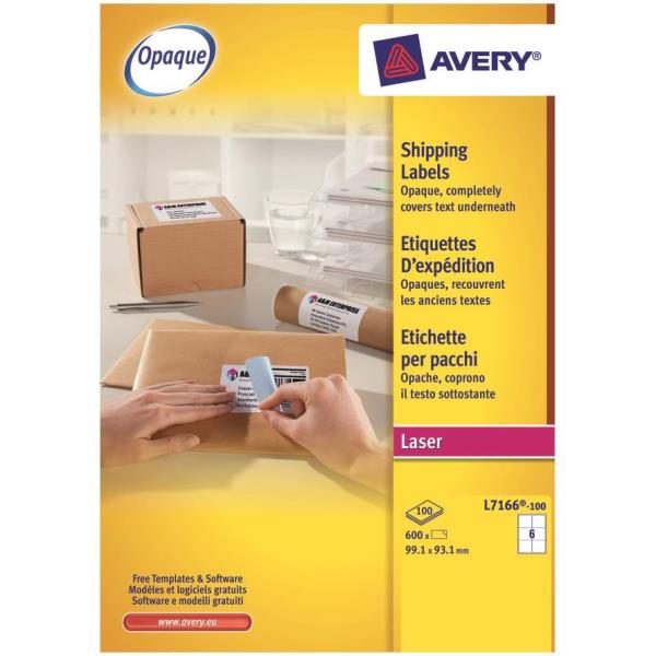 CONSUMABILI AVERY Etichette Blockout per spedizioni - 99,1 x 93,1 mm