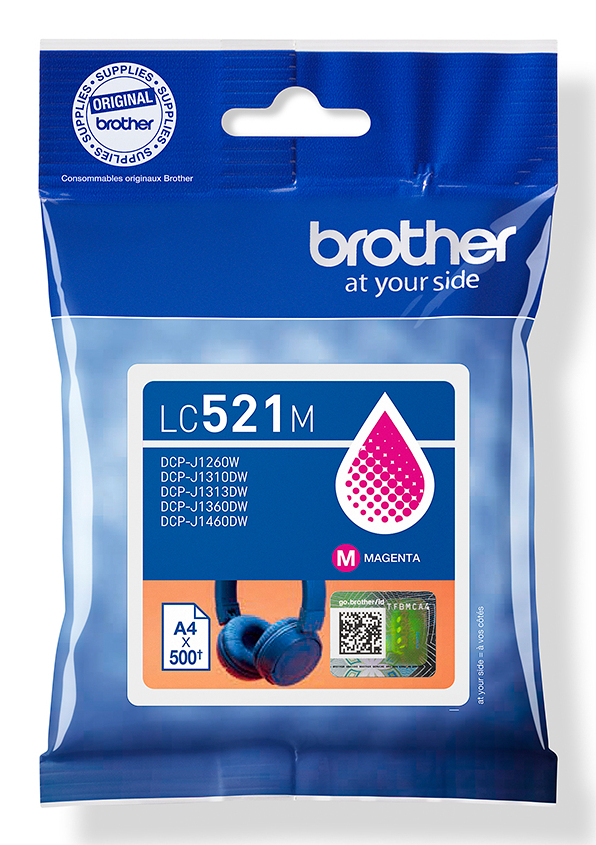 CONSUMABILI BROTHER Cartuccia inchiostro Magenta Brother LC521M