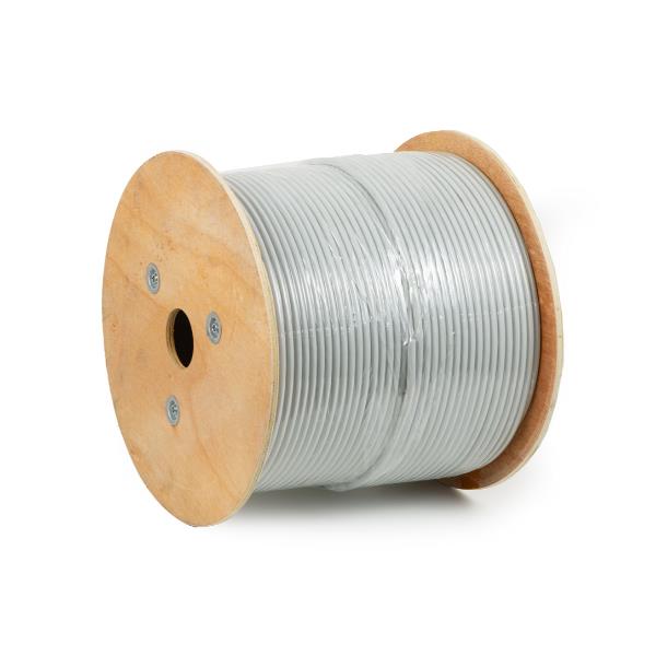 CAVO SOLIDO SCHERMATO FTP PER RETI CATEGORIA 6 PVC AWG23 MATERIALE CCA MATASSA MT 305 CLASSE CPR ECA GUAINA BIANCA 6
