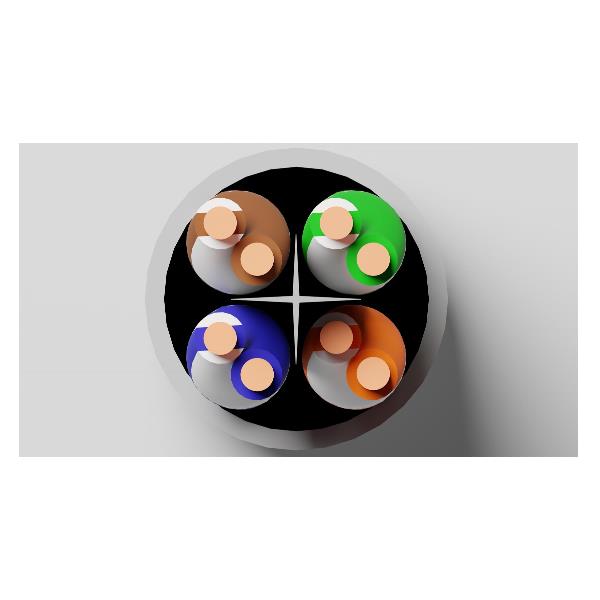 CAVO SOLIDO UTP PER RETI CATEGORIA 6A LSZH AWG23 IN RAME MATASSA MT 305 CLASSE CPR ECA 2