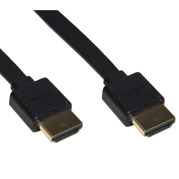 CAVO PIATTO HDMI® ULTRA SLIM 4K CON MINI CONNETTORI SALVASPAZIO MT 1,8 4