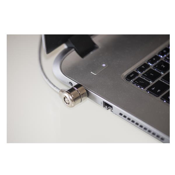 CAVO DI SICUREZZA PER NOTEBOOK CHIUSURA A CHIAVE MT. 1,50 2