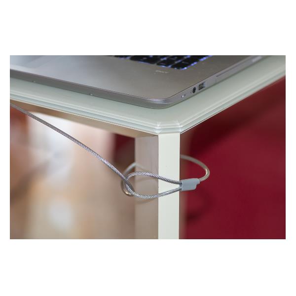 CAVO DI SICUREZZA PER NOTEBOOK CHIUSURA A CHIAVE MT. 1,50 3